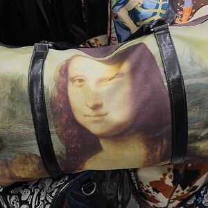 Artistic Mona Lisa Print Women's Bag
